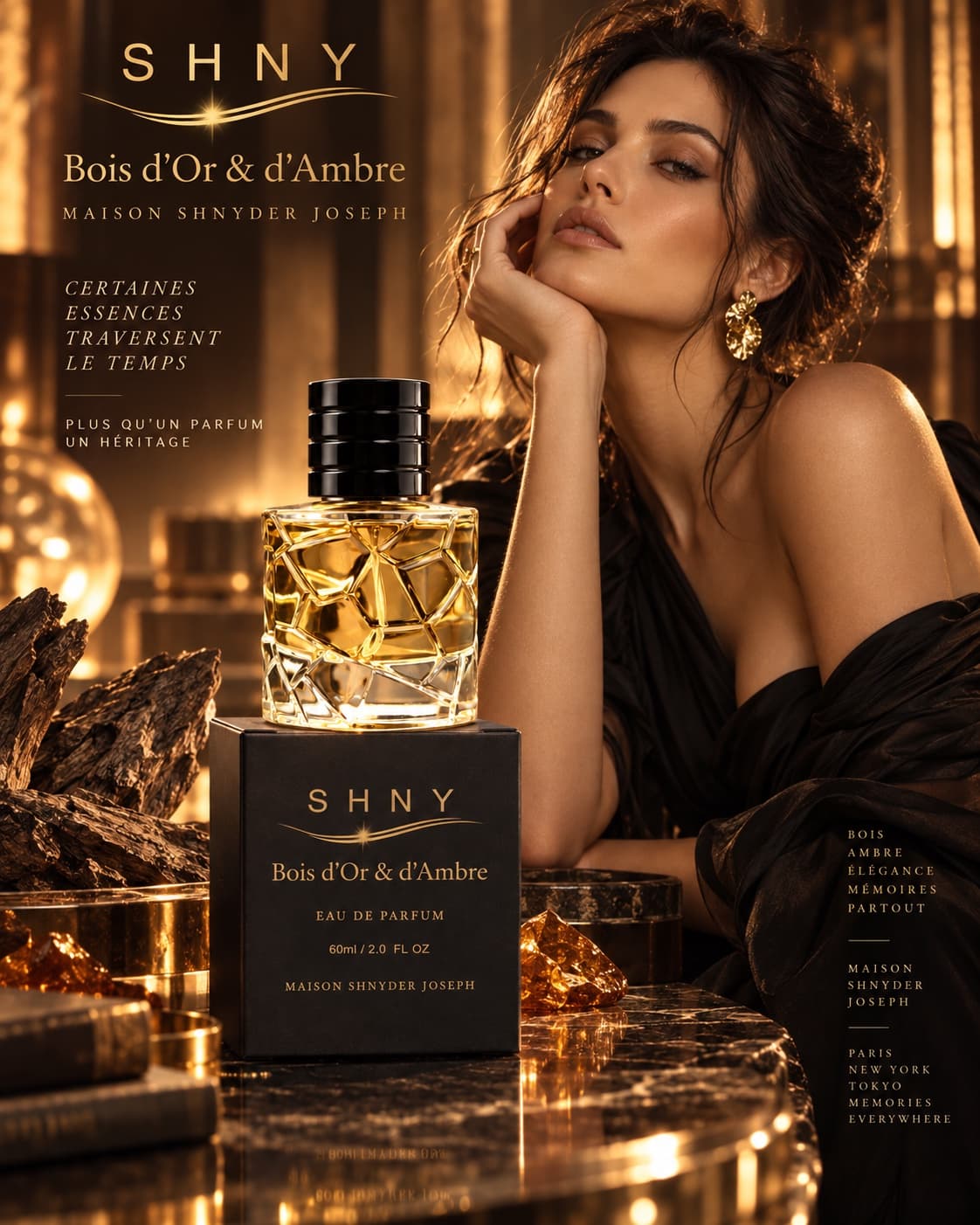 Bois d'Or & d'Ambre campaign visual